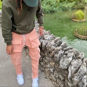 Fleece Cargo Pants Brand New Limited (RoseGold)